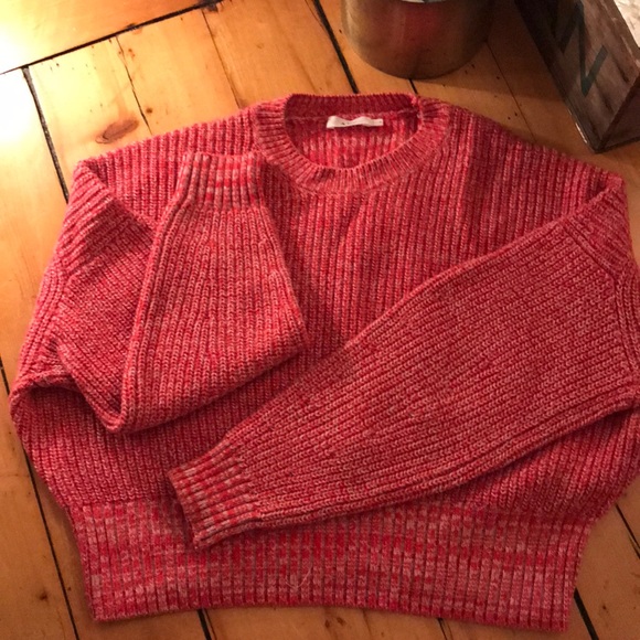 A.L.C. Webster cashmere cotton red sweater - Picture 4 of 6
